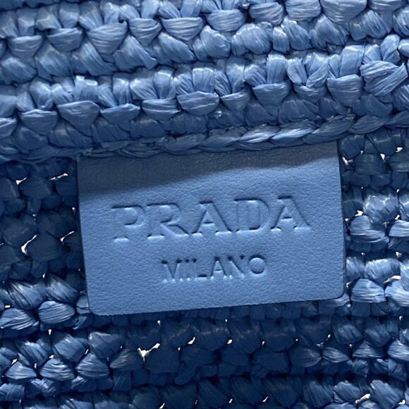 PRADA Stripe Raffia Small Tote Bag -  Multi Raffia Tote Bag 1192-050725 - Picture 14 of 14